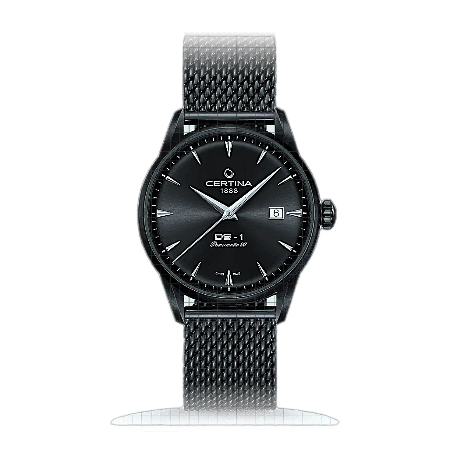 Certina DS-1 Powermatic 80 C029.807.33.051.00 Black Dial Stainless steel 40mm Watch