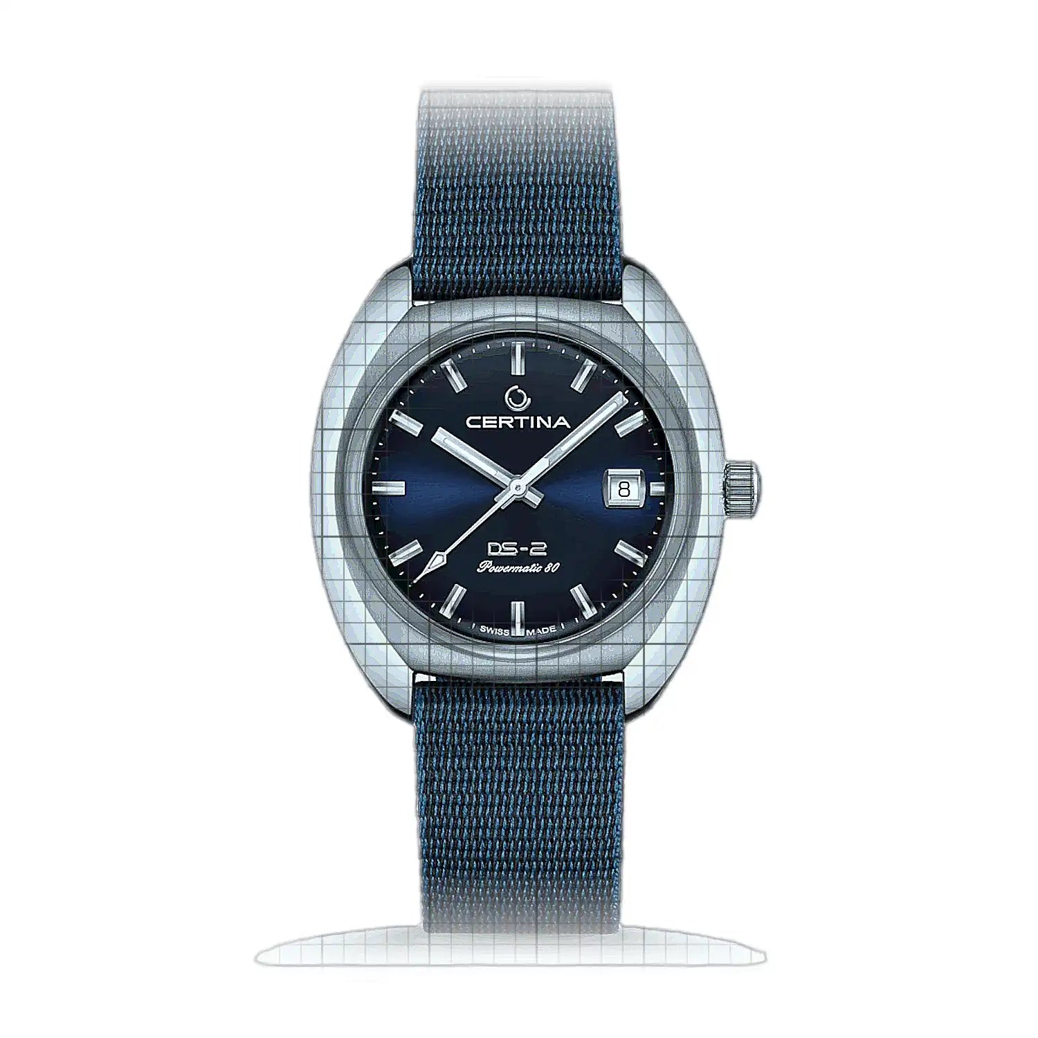 Certina DS-2 Powermatic 80 C024.407.18.041.00 Blue Dial Stainless steel 40mm Watch