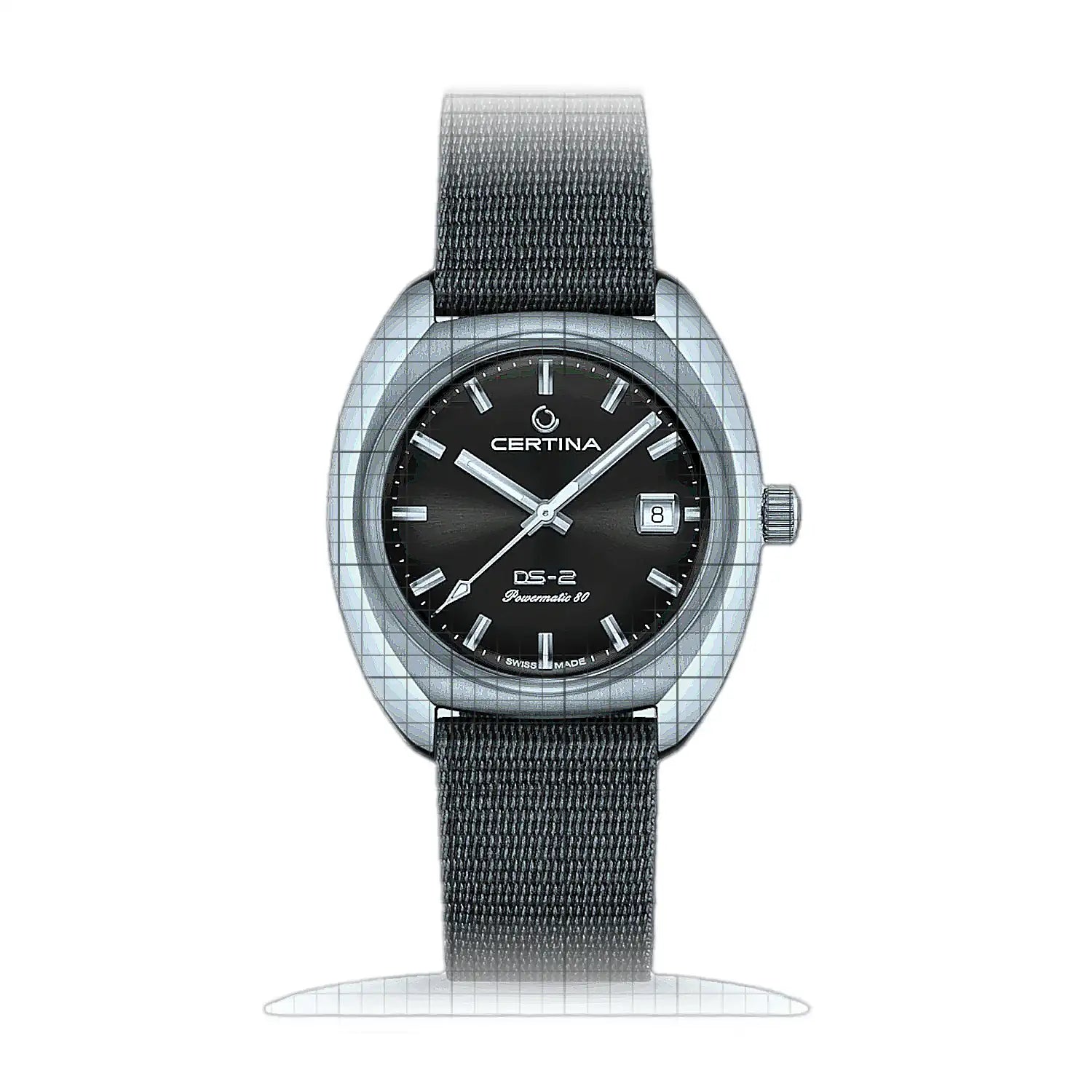 Certina DS-2 Powermatic 80 C024.407.18.081.00 Anthracite Dial Stainless steel 40mm Watch