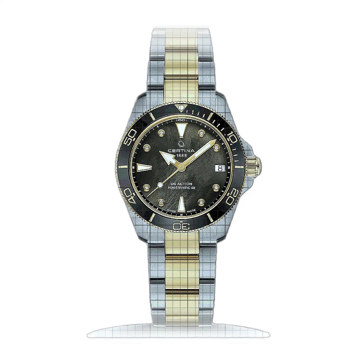 Certina DS Action 34,5 C032.007.22.126.00 Mother of pearl Dial Stainless steel 35mm Watch