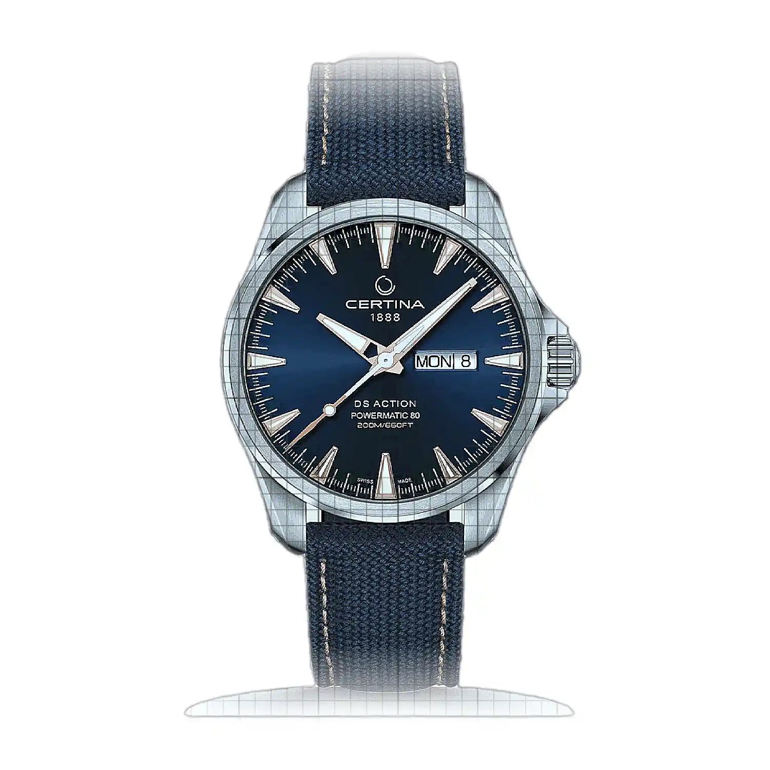 Certina DS Action Day-Date C032.430.18.041.01 Blue Dial Stainless steel 41mm Watch