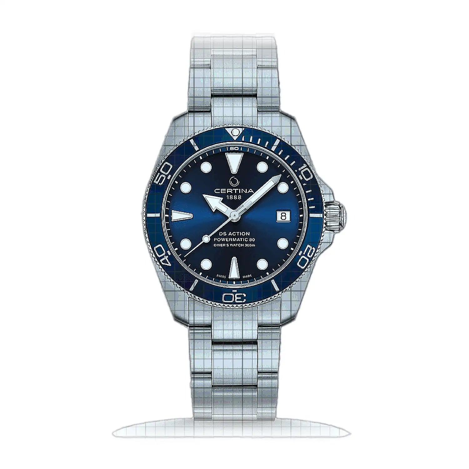 Certina DS Action Diver 38 mm C032.807.11.041.00 Blue Dial Stainless steel 38mm Watch