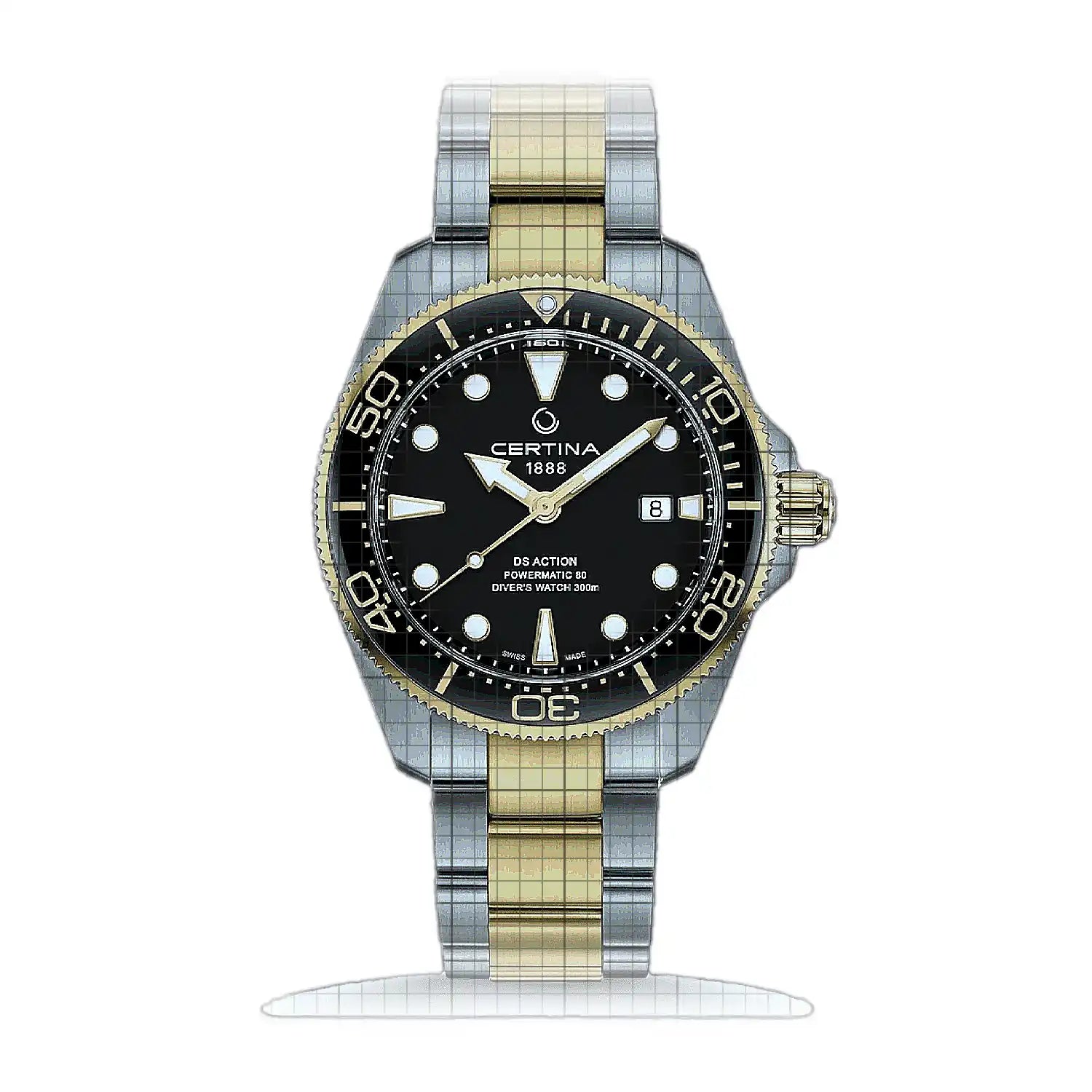 Certina DS Action Diver 43 mm Powermatic 80 C032.607.22.051.00 Black Dial Stainless steel 43mm Watch