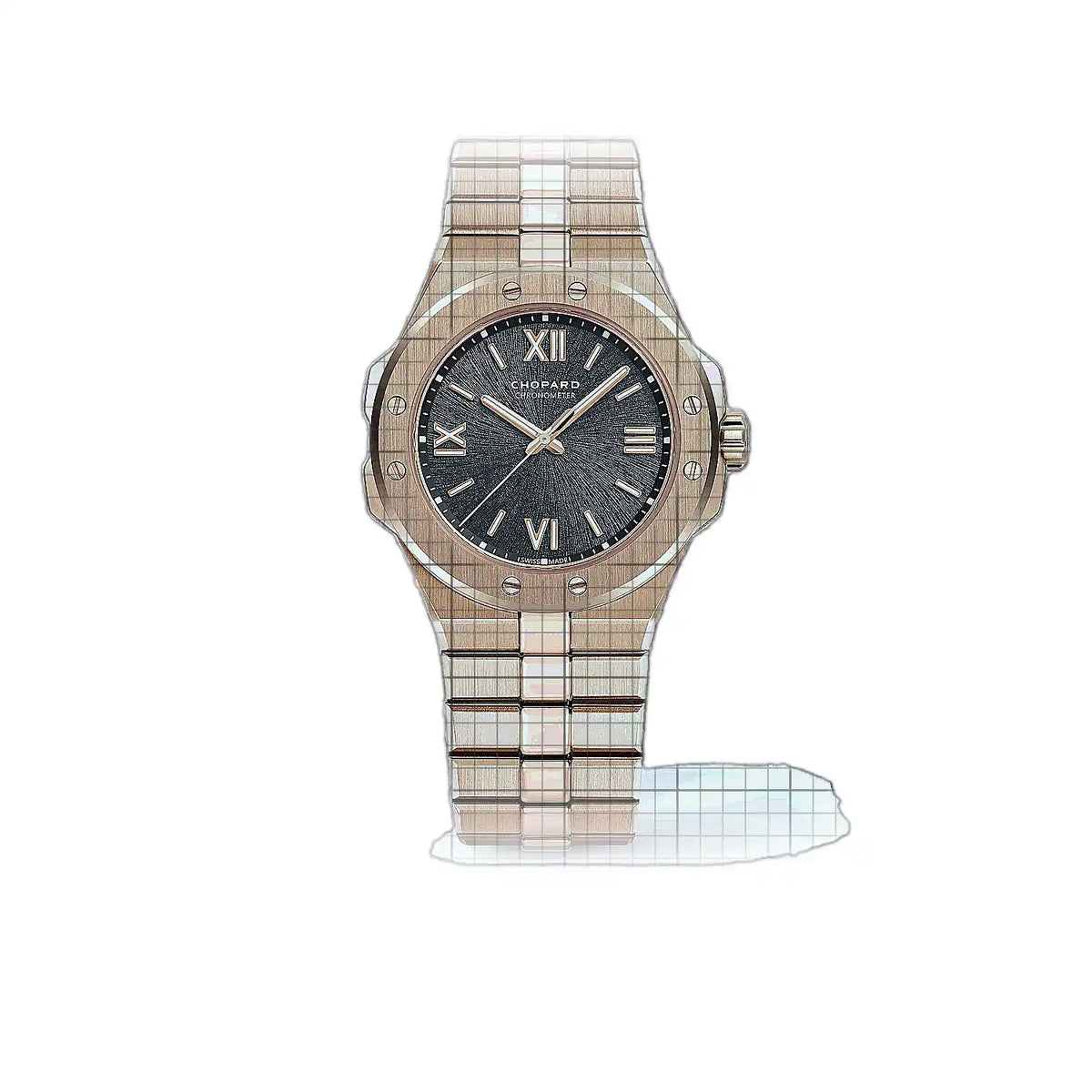 Chopard Alpine Eagle 295370-5001 Grau Zifferblatt Roségold 36 mm Uhr