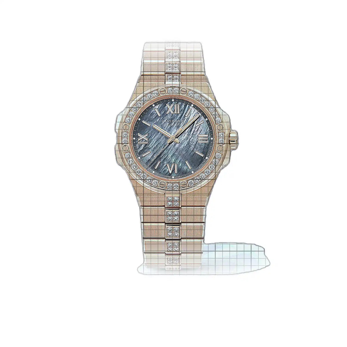 Chopard Alpine Eagle 295370-5003 Weiß Zifferblatt Roségold 36 mm Uhr