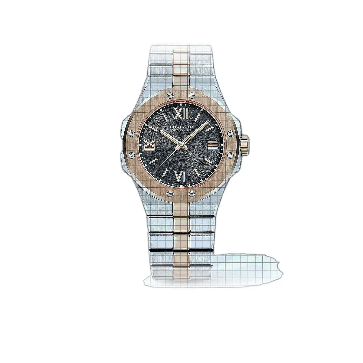 Chopard Alpine Eagle 298601-6001 Grau Zifferblatt Roségold, Edelstahl 36 mm Uhr