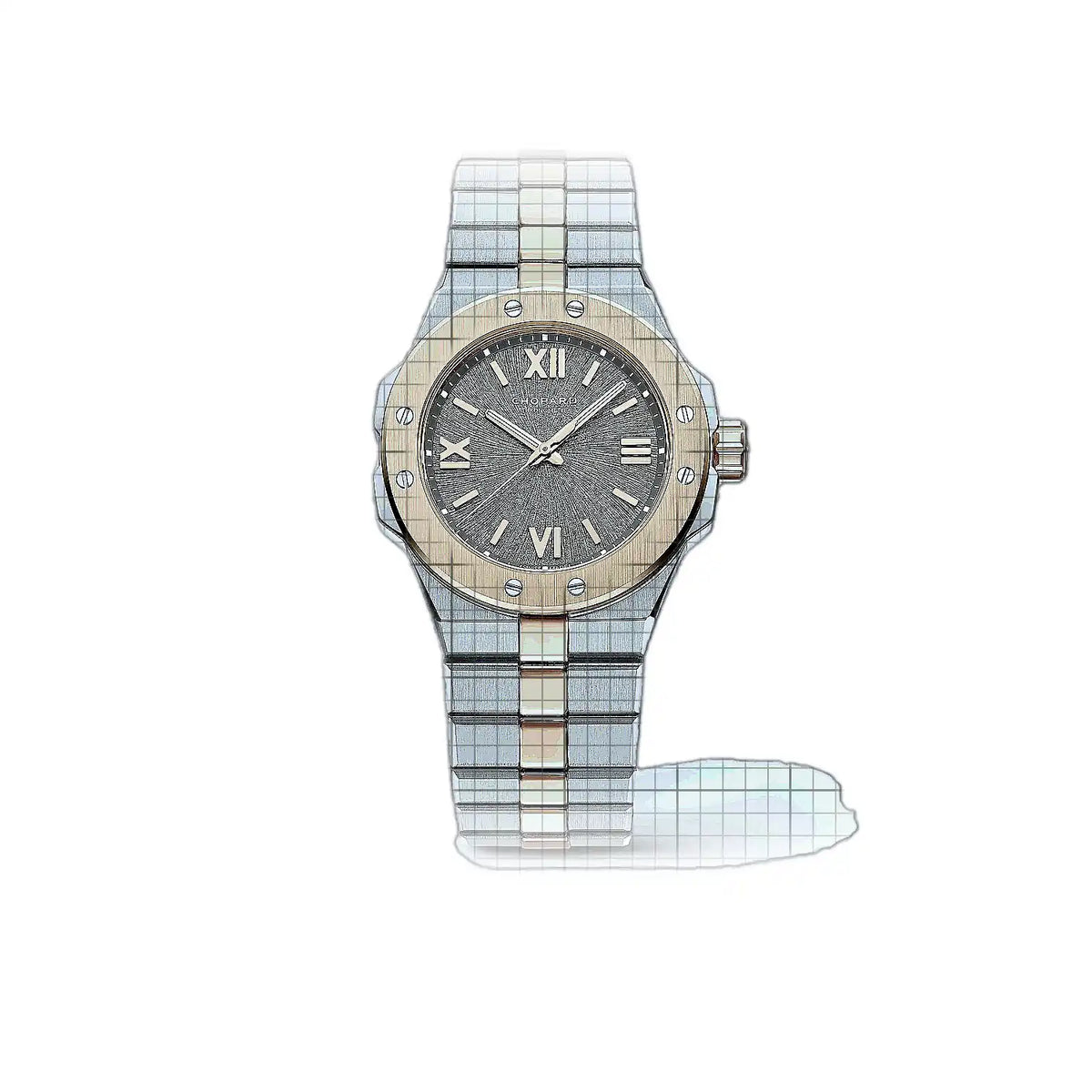 Chopard Alpine Eagle 298617-6001 Grau Zifferblatt Roségold, Edelstahl 33 mm Uhr