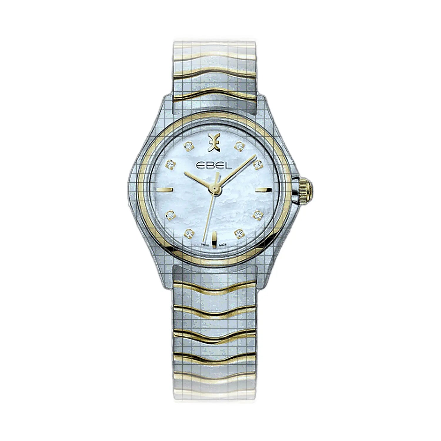 Ebel Wave Quartz Mother of Pearl 30mm