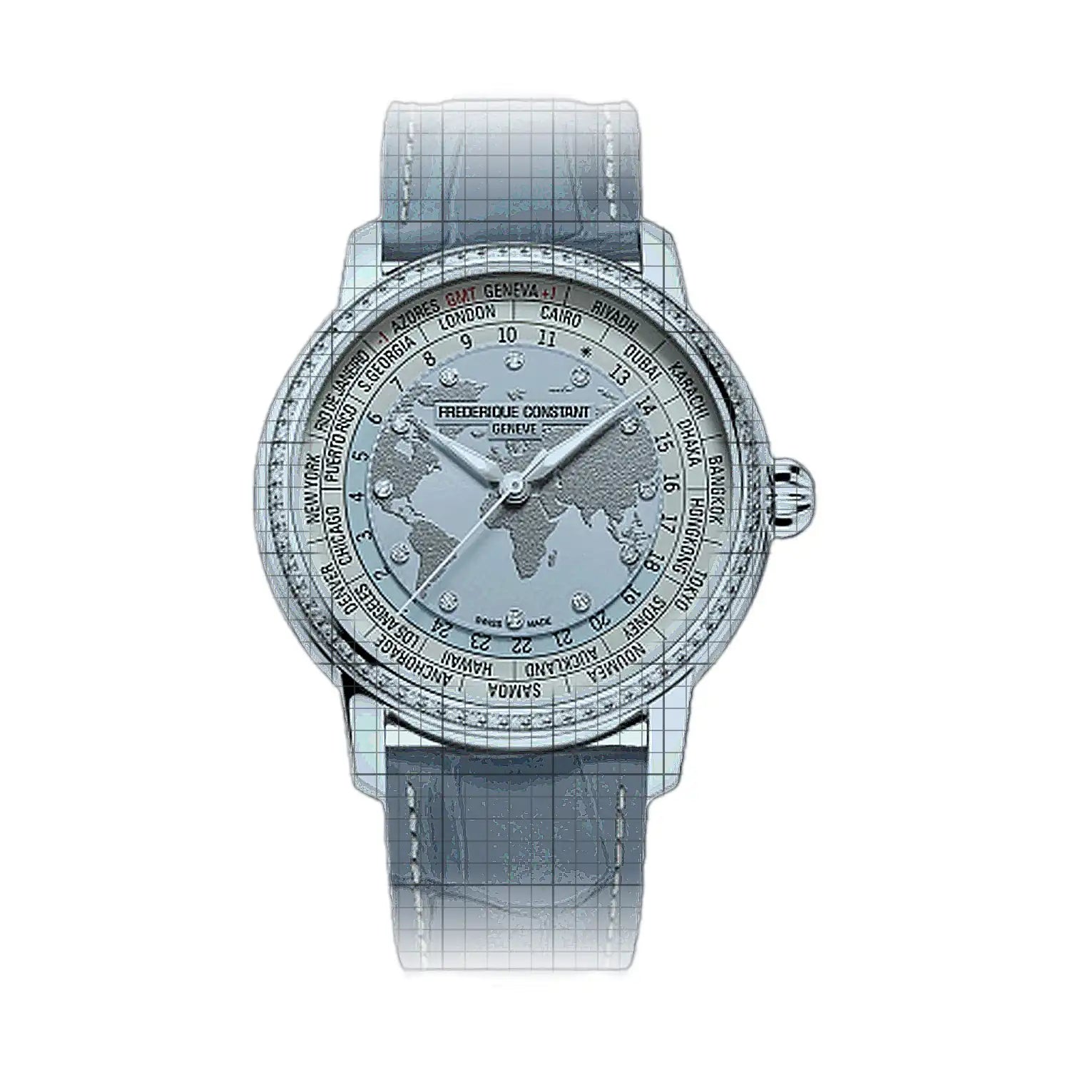 Frederique Constant Manufacture Classic Worldtimer 40mm Blue