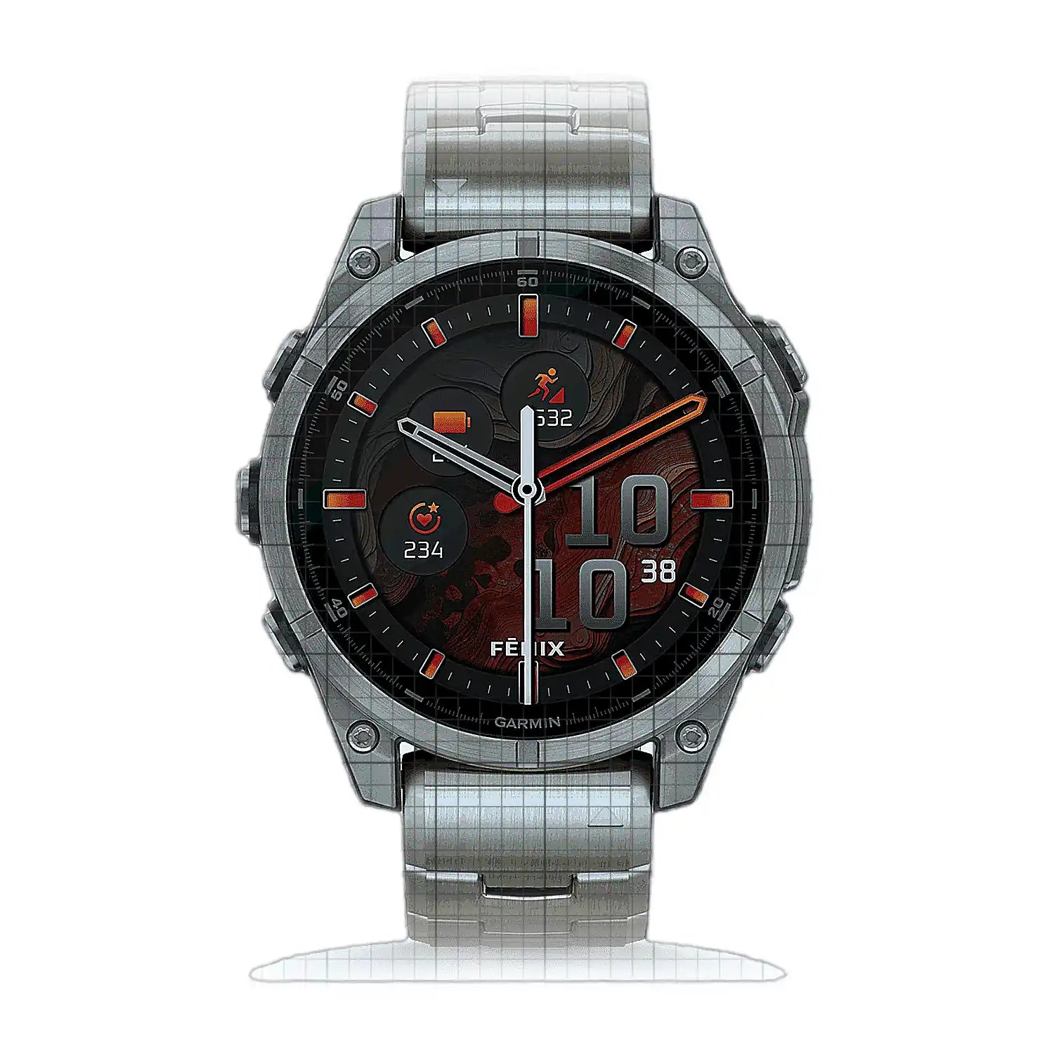 Garmin Fenix 8 – 47 mm, AMOLED Titanium 010-02904-40 Digital Dial Polycarbonate 47mm Watch