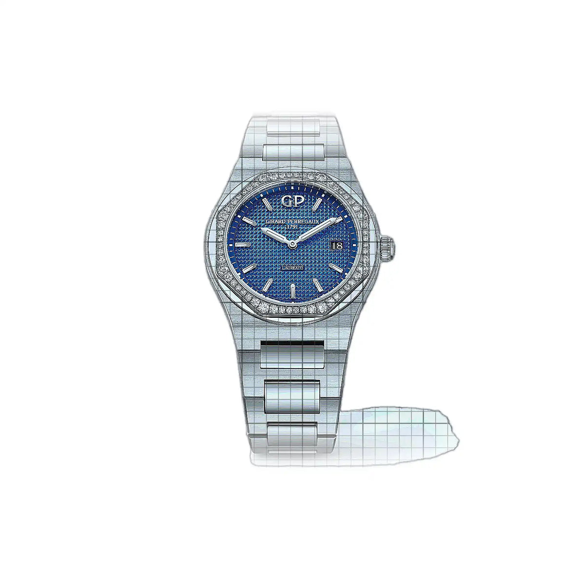 Girard-Perregaux Laureato 80189D11A433-11A Blue Dial Stainless steel 34mm Watch