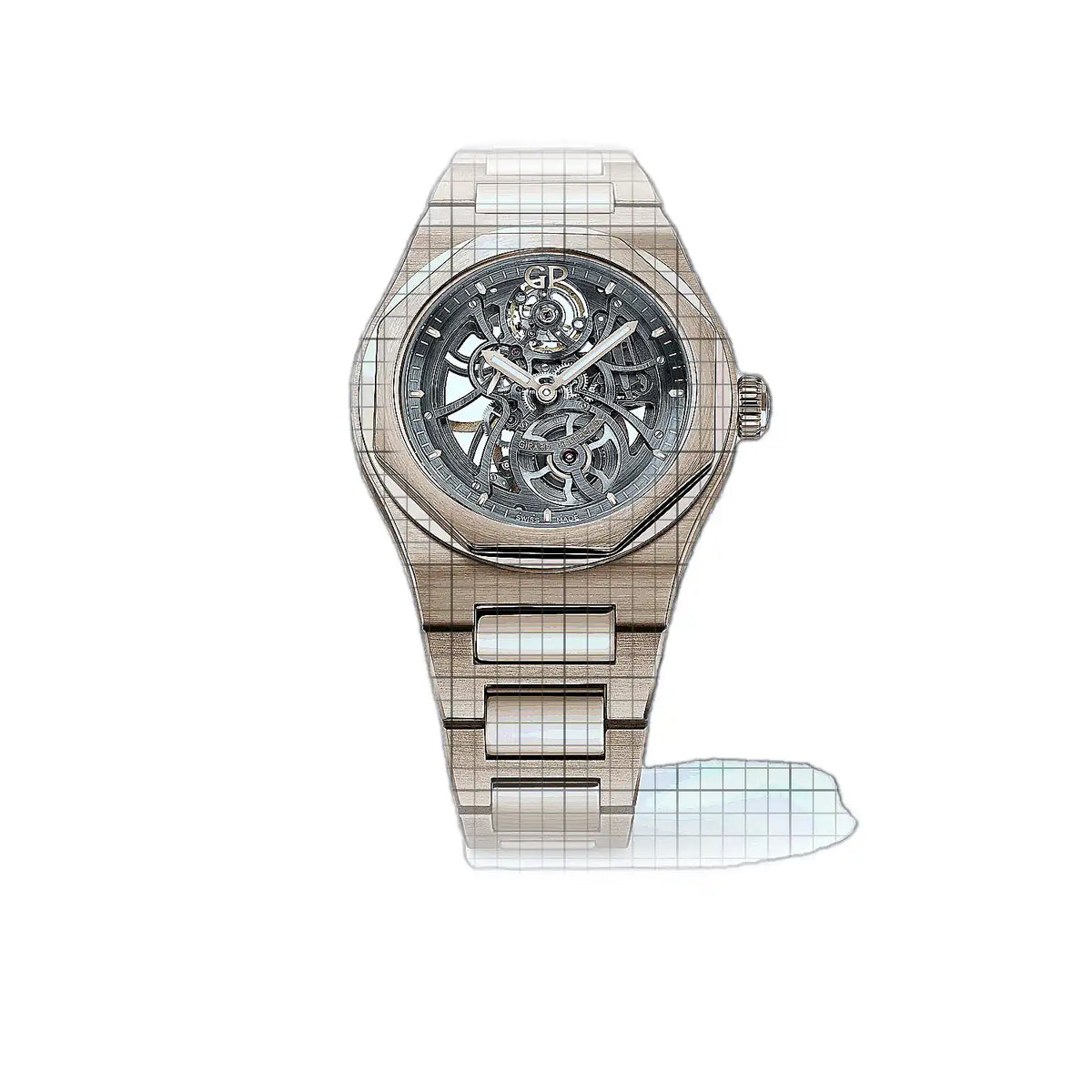 Girard-Perregaux Laureato 81015-52-002-52A Skeleton Dial Rose gold 42mm Watch