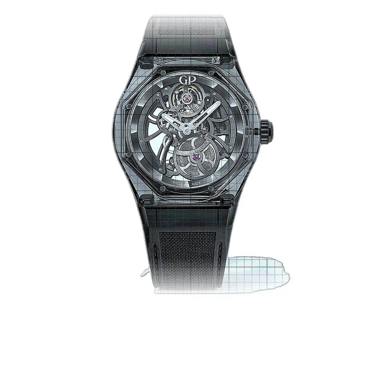 Girard-Perregaux Laureato 81071-43-2022-1CX Skeleton Dial Sapphire glass 44mm Watch