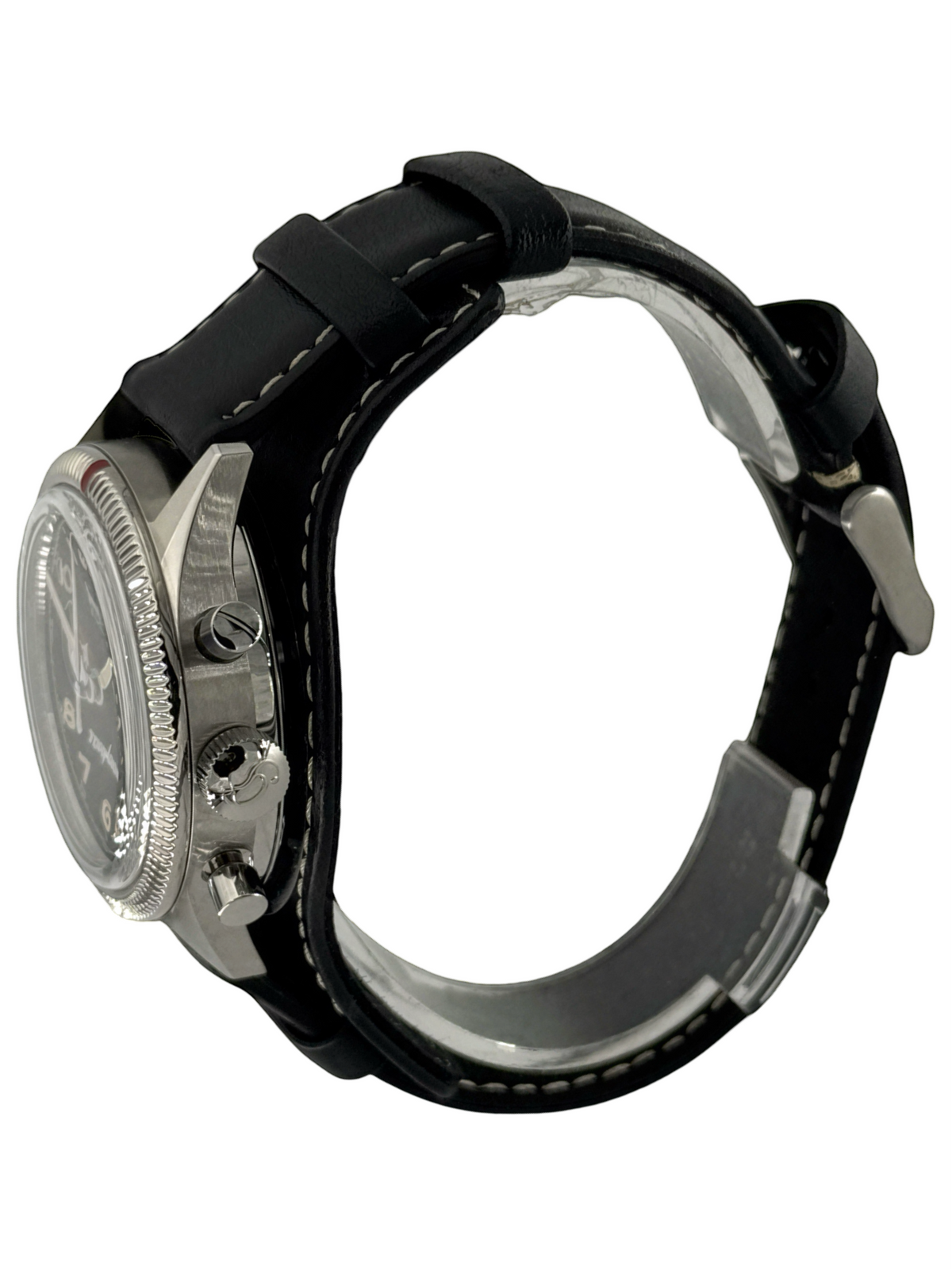 Hanhart 417 ES Handaufzug Schwarz 39 mm