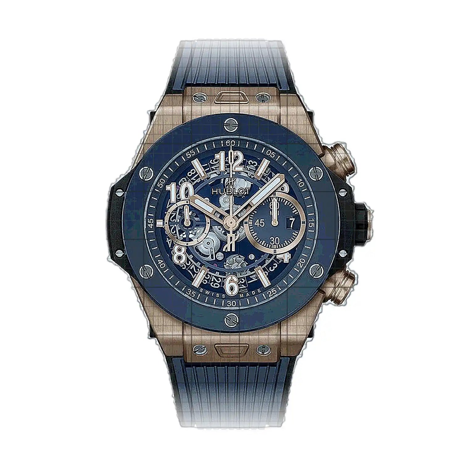 Hublot Big Bang Unico King Gold Blue Ceramic Automatic Chronograph 44mm 421OL5180RX