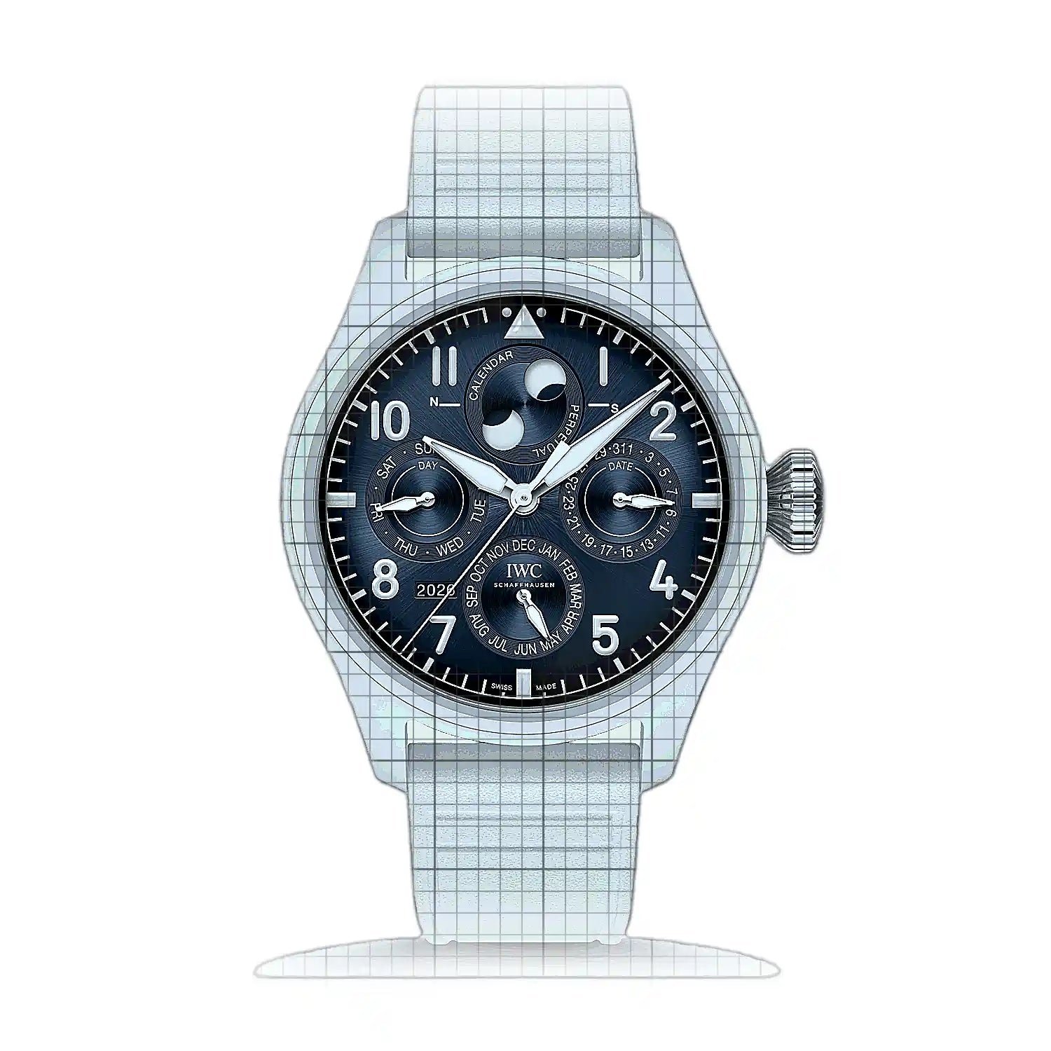 IWC Big Pilot’s Watch Perpetual Calendar ProSet Le Petit Prince IW339601 Blue Dial Ceramic 43mm Watch