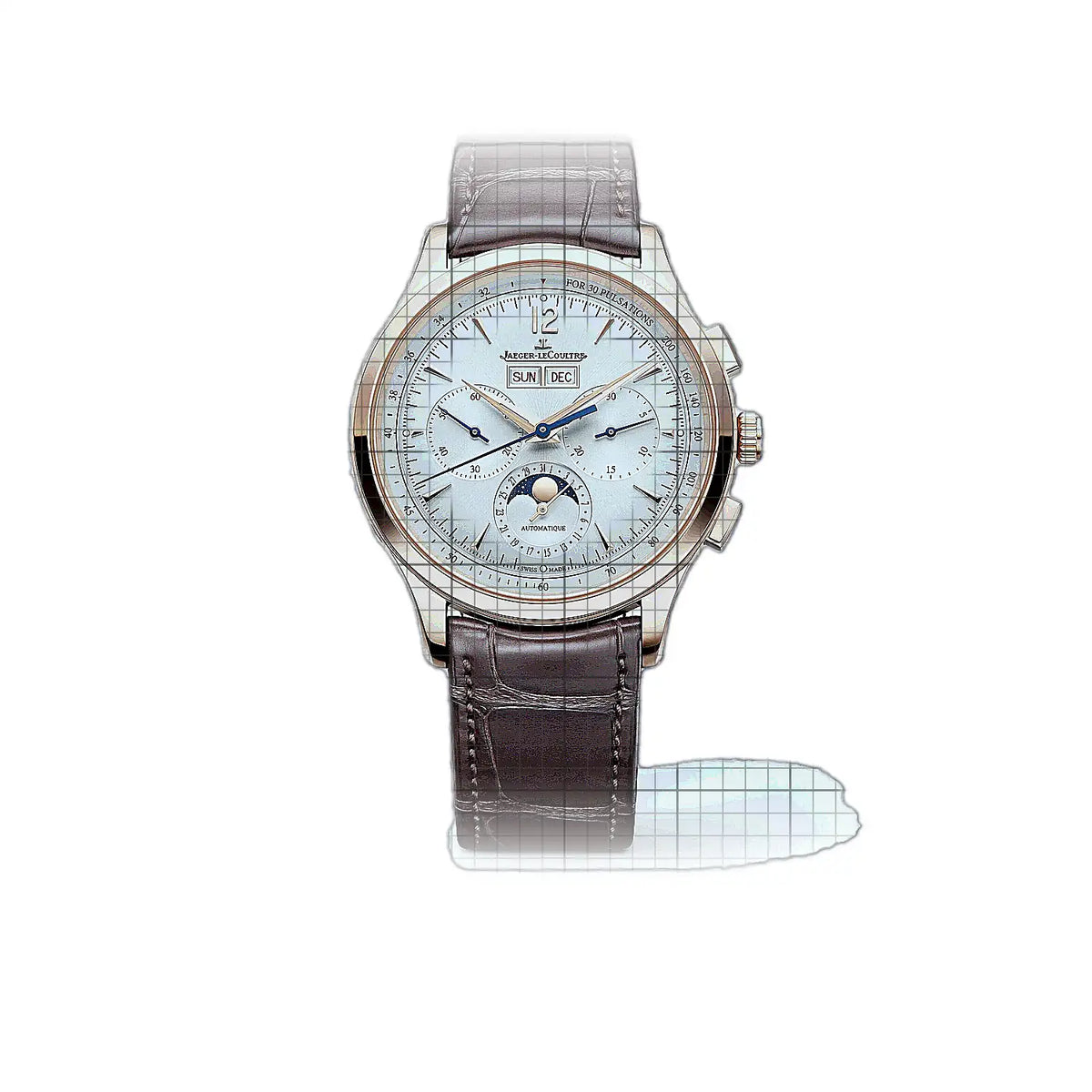 Jaeger-LeCoultre Master Control 4132530 met zilveren wijzerplaat en roségoud 40mm Horloge