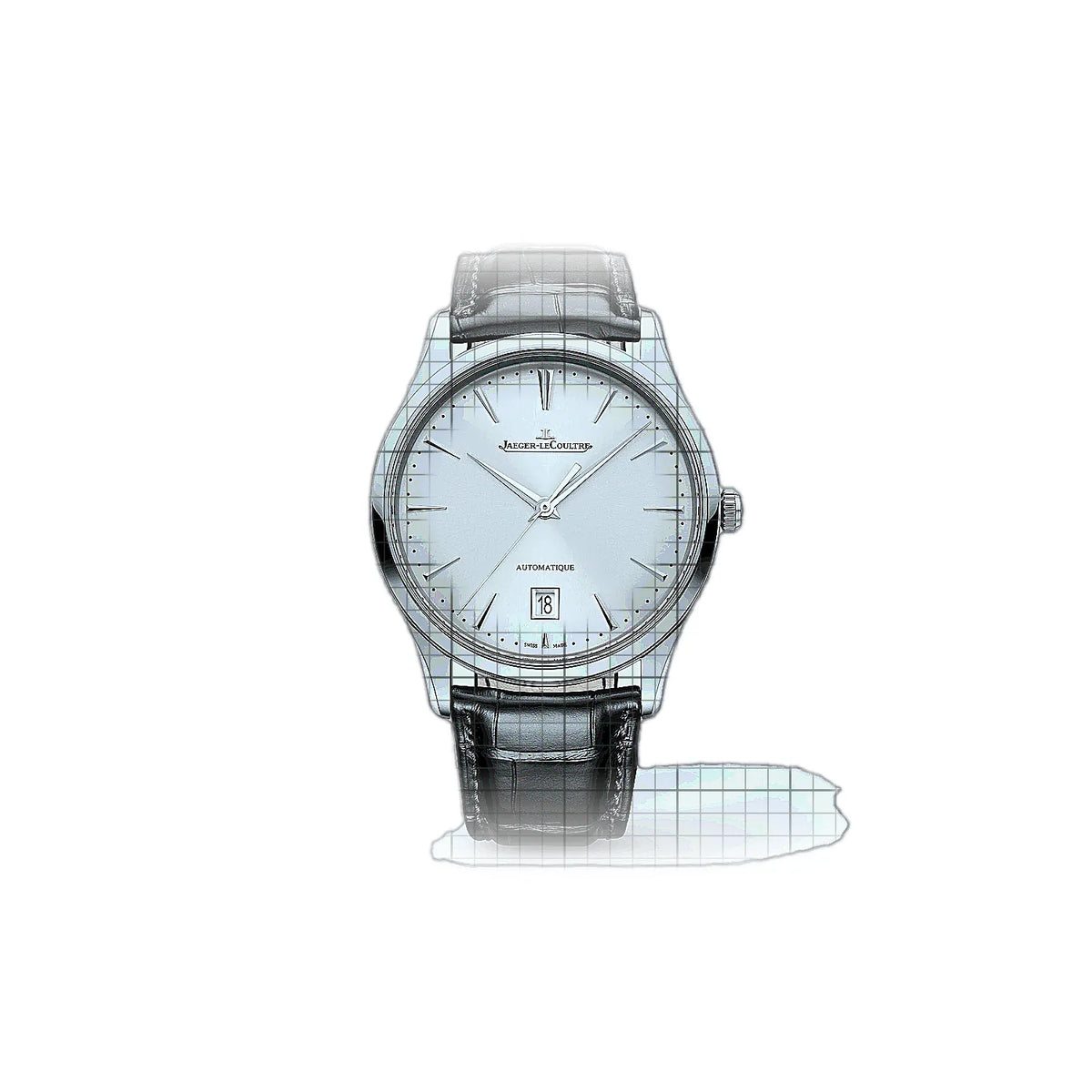 Jaeger-LeCoultre Master Ultra Thin 1238420 Silber Zifferblatt Edelstahl 39mm Uhr
