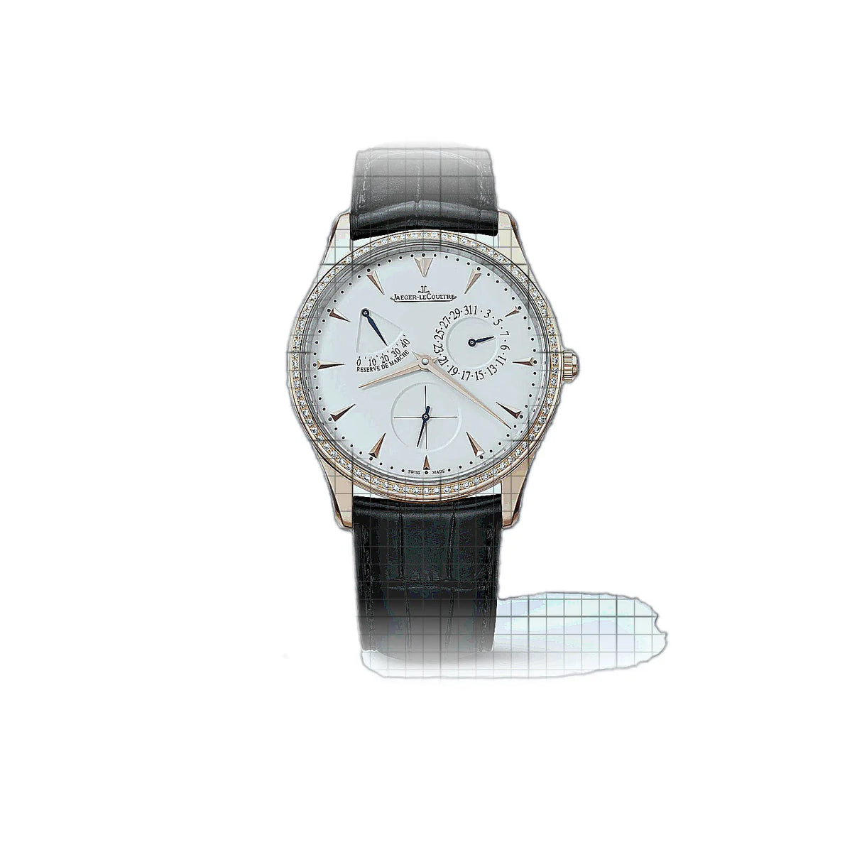 Jaeger-LeCoultre Master Ultra Thin 1372510 met beige wijzerplaat en roségoud 39mm Horloge