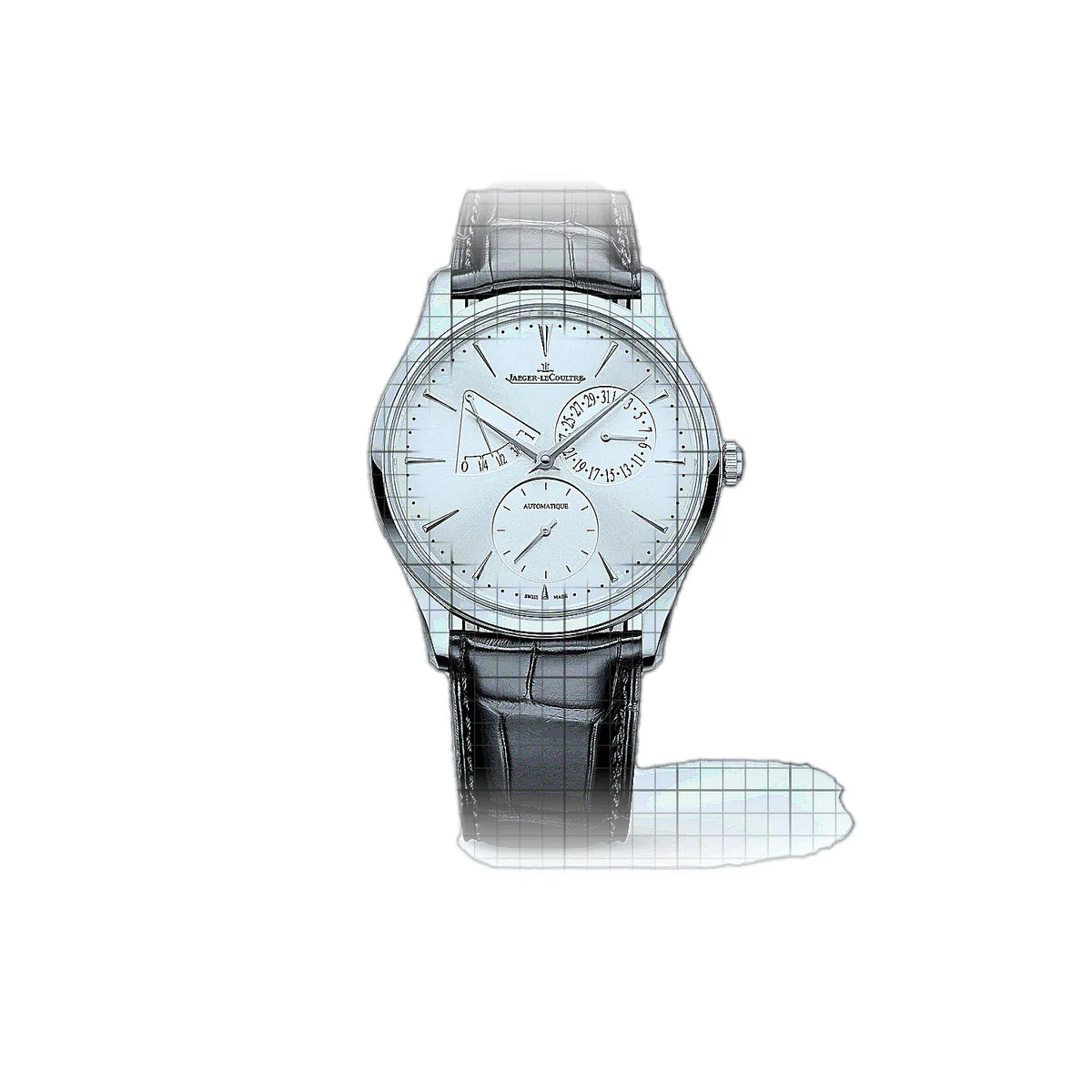 Montre Jaeger-LeCoultre Master Ultra Thin 1378421, cadran argenté, acier inoxydable 39mm