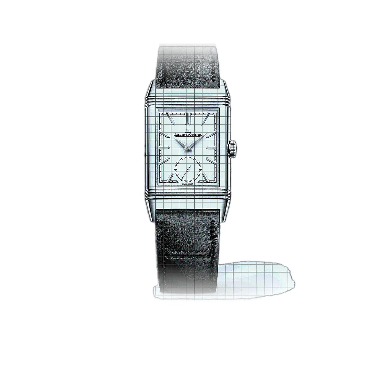 Jaeger-LeCoultre Reverso 3908410 Weiß Zifferblatt Edelstahl 43 mm Uhr