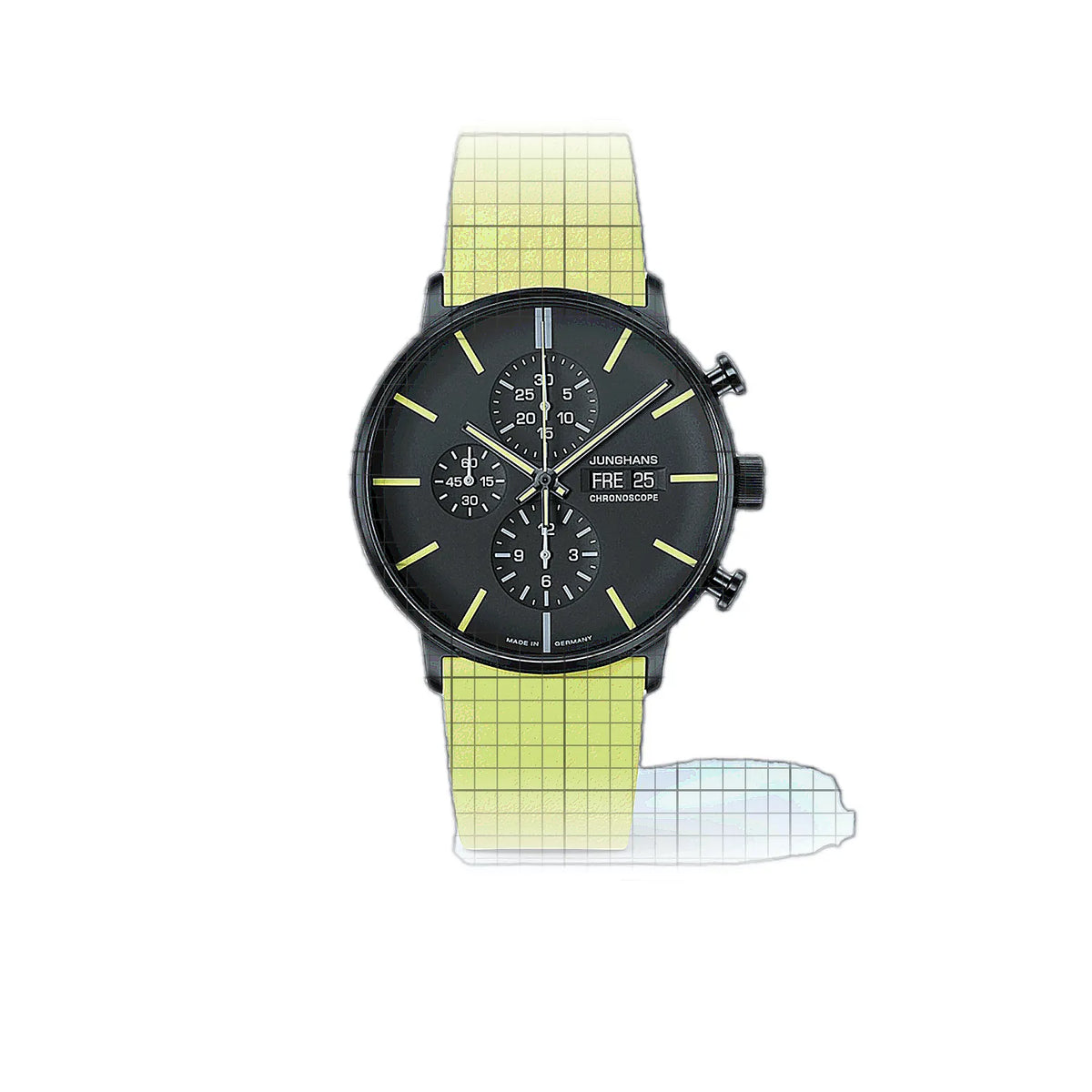 Montre Junghans Form 027/4473 Noir Cadran en acier inoxydable, 42 mm