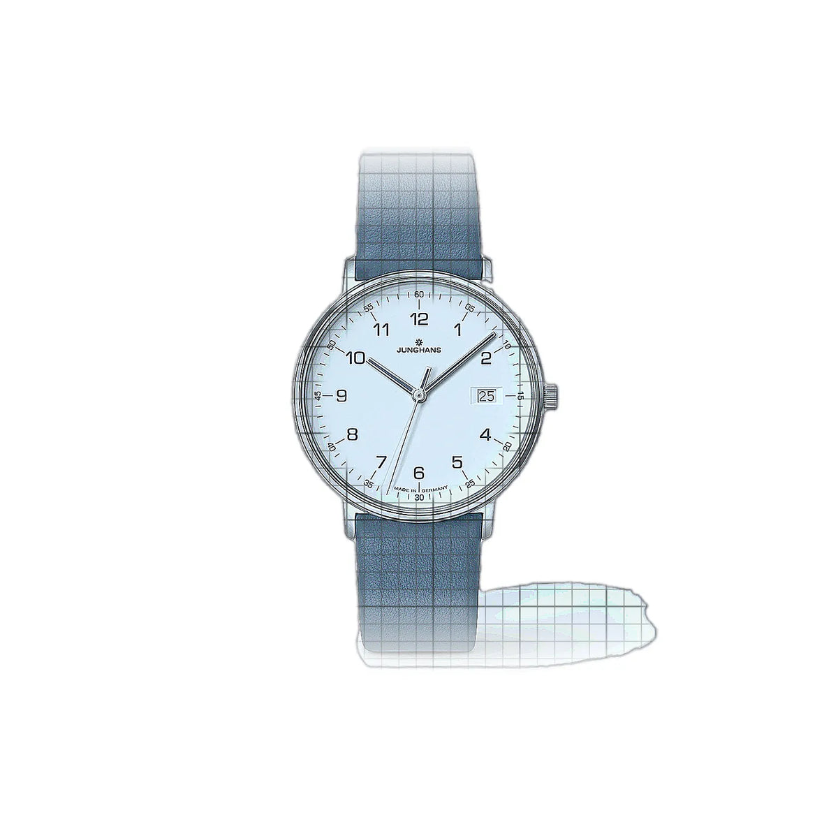 Junghans Form 047/4456 White Dial Stainless steel 34mm Watch