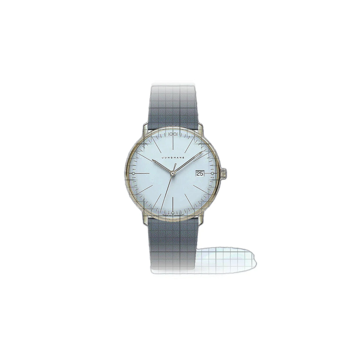 Junghans Max Bill 047/7853.02 Silver Dial Stainless Steel, Yellow gold, PVD coated 33mm Watch