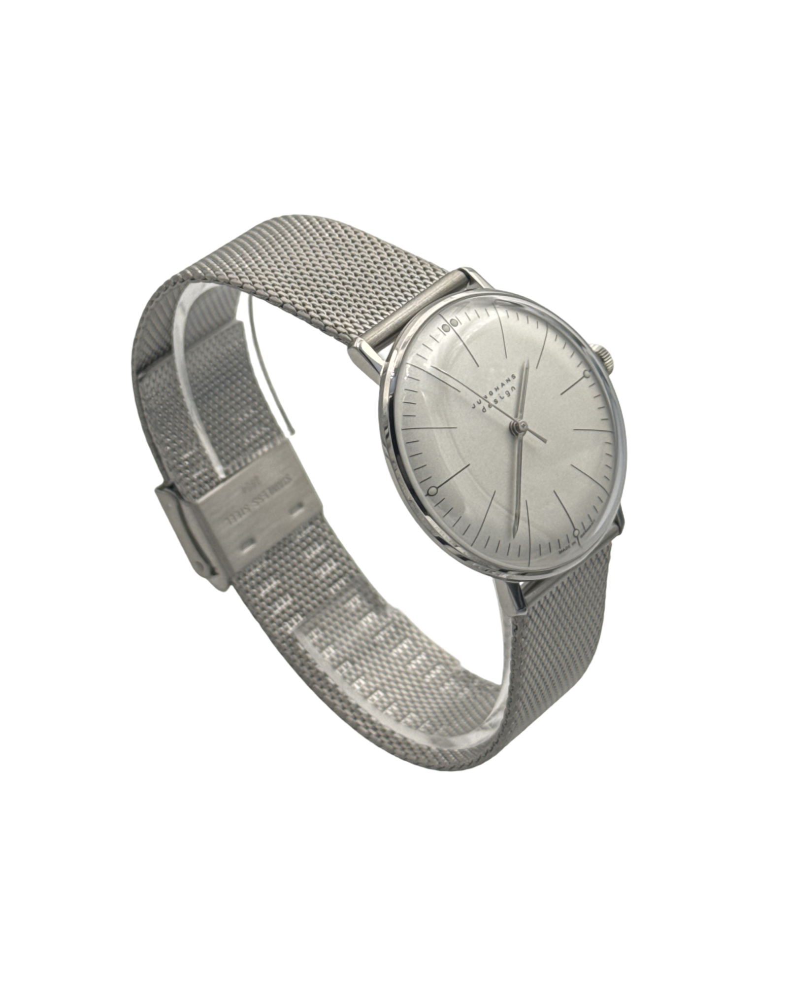 Junghans Max Bill Handaufzug Silber 34 mm
