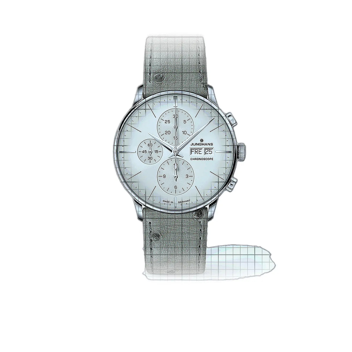 Montre Junghans Meister 027/4223.02 Gris Cadran en acier inoxydable, 41 mm