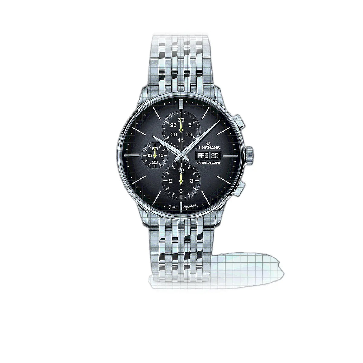 Montre Junghans Meister 027/4429.46 Gris Cadran en acier inoxydable, 41 mm