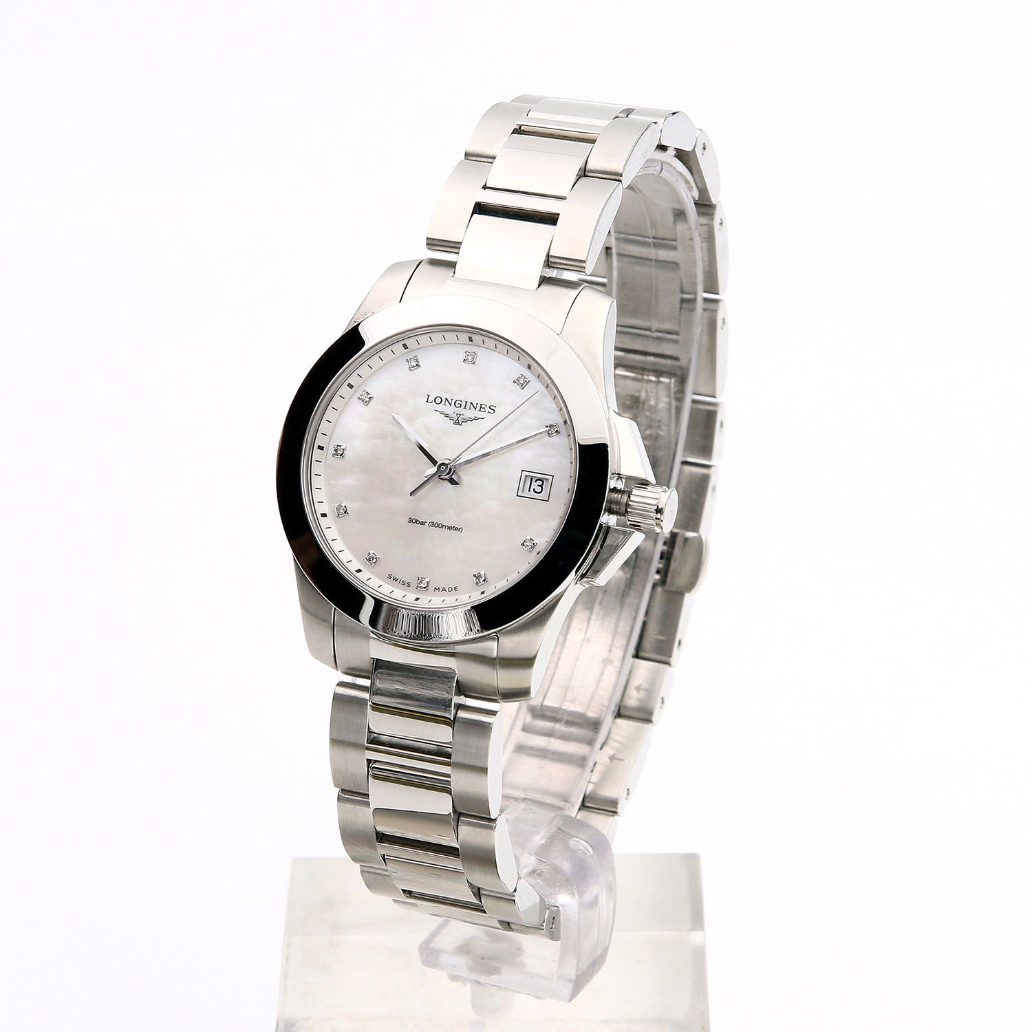 Longines Conquest Quartz Mother of Pearl 34mm