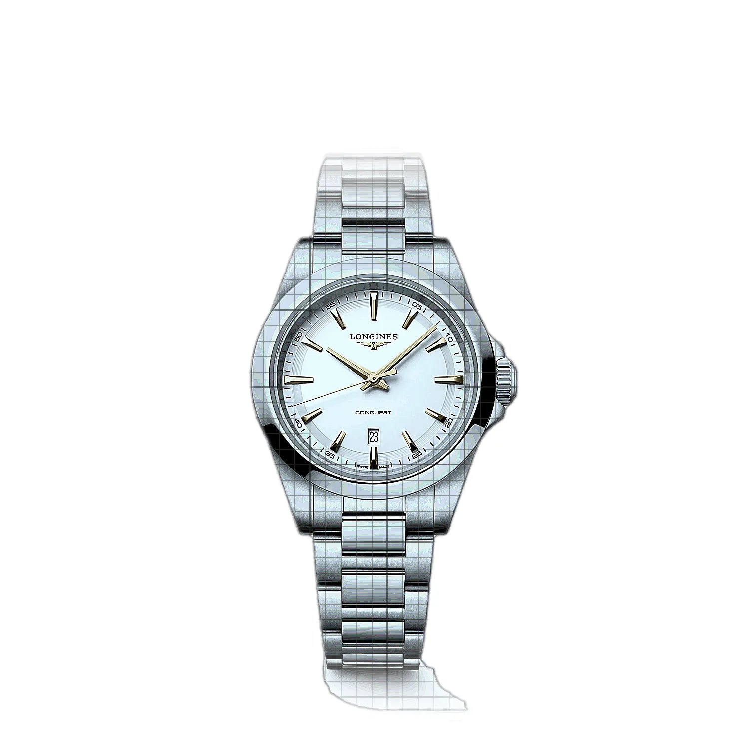 Longines Conquest 30mm White