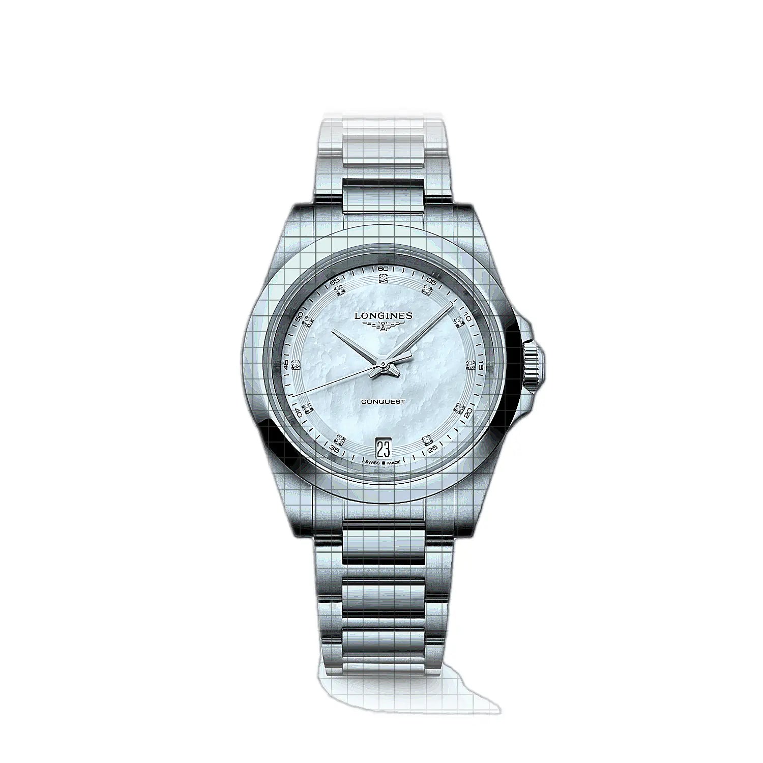 Longines Conquest 34mm Mother of pearl