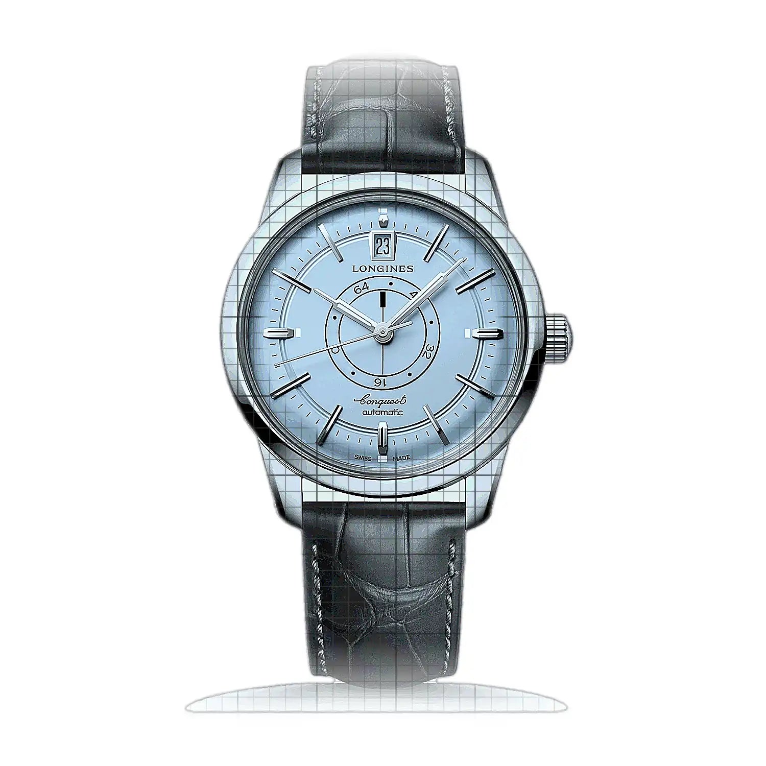 Longines Conquest Heritage Central Power Reserve L1.648.4.92.2 Blue Dial Stainless steel 38mm Watch