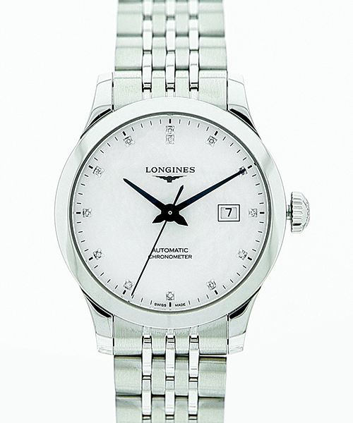 Longines Record Automatic met parelmoer, 30 mm