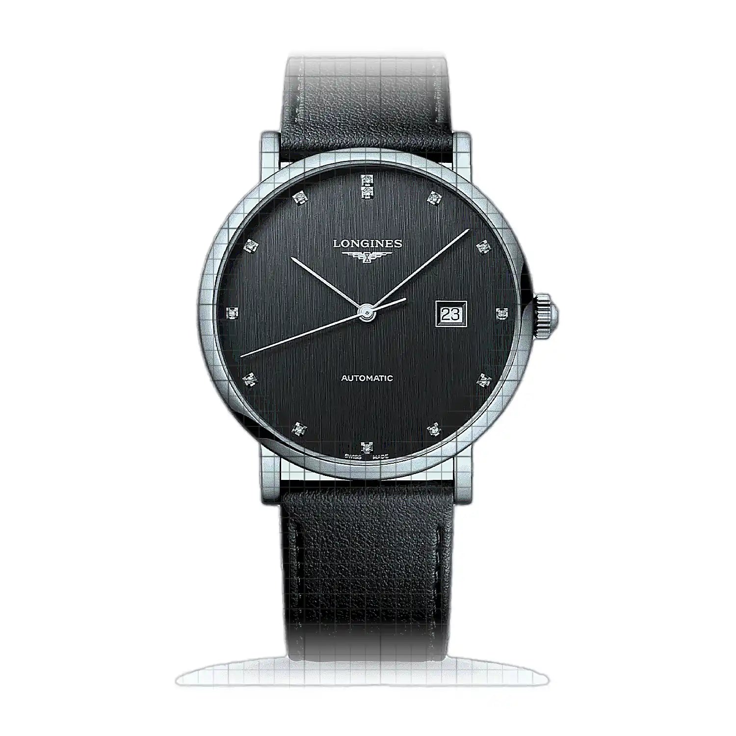 Longines the Longines Elegant Collection 41 L4.911.4.78.2 Black Dial Stainless steel 41mm Watch