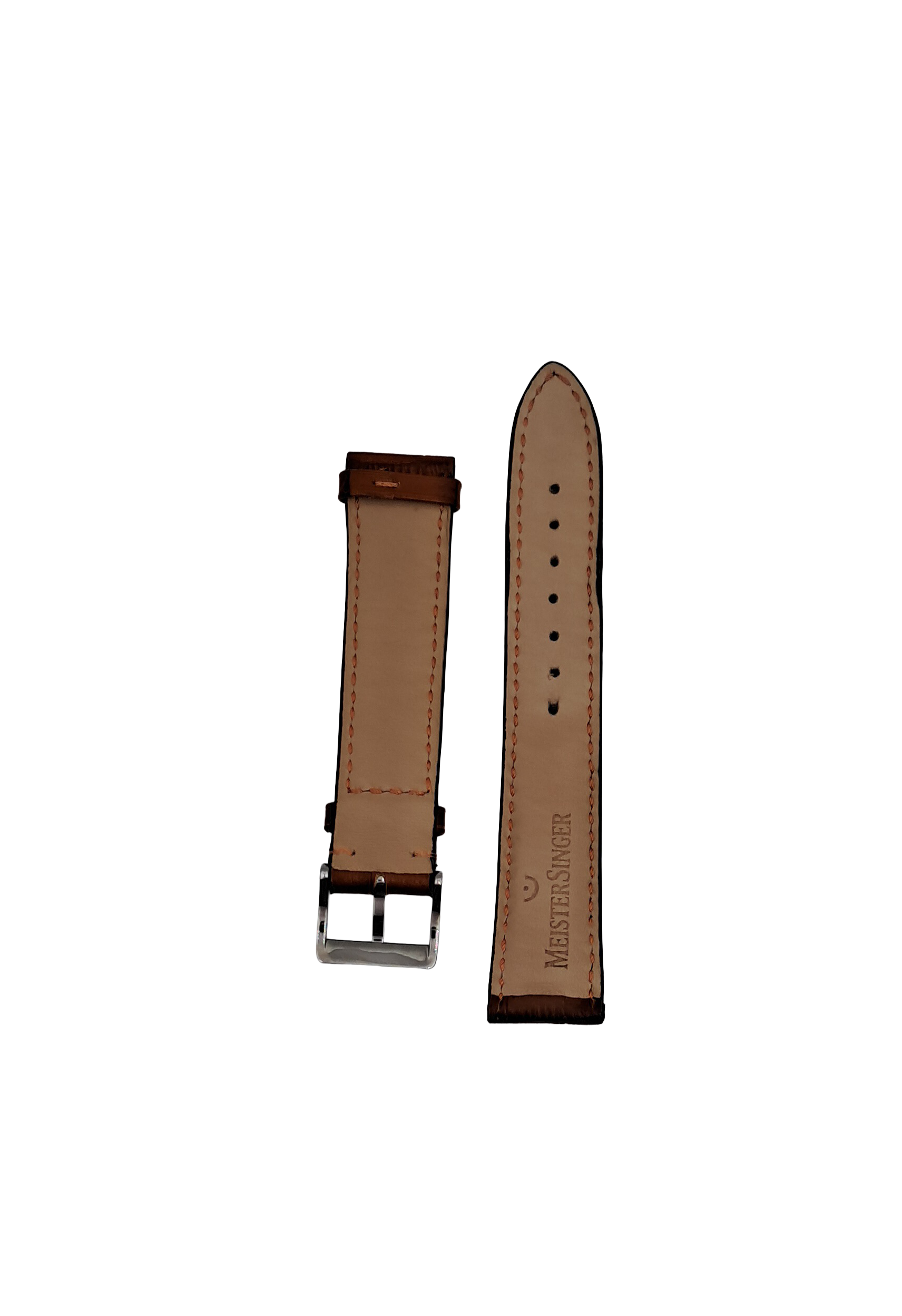 Meistersinger Leather Croco-calf Watch Strap – Brown