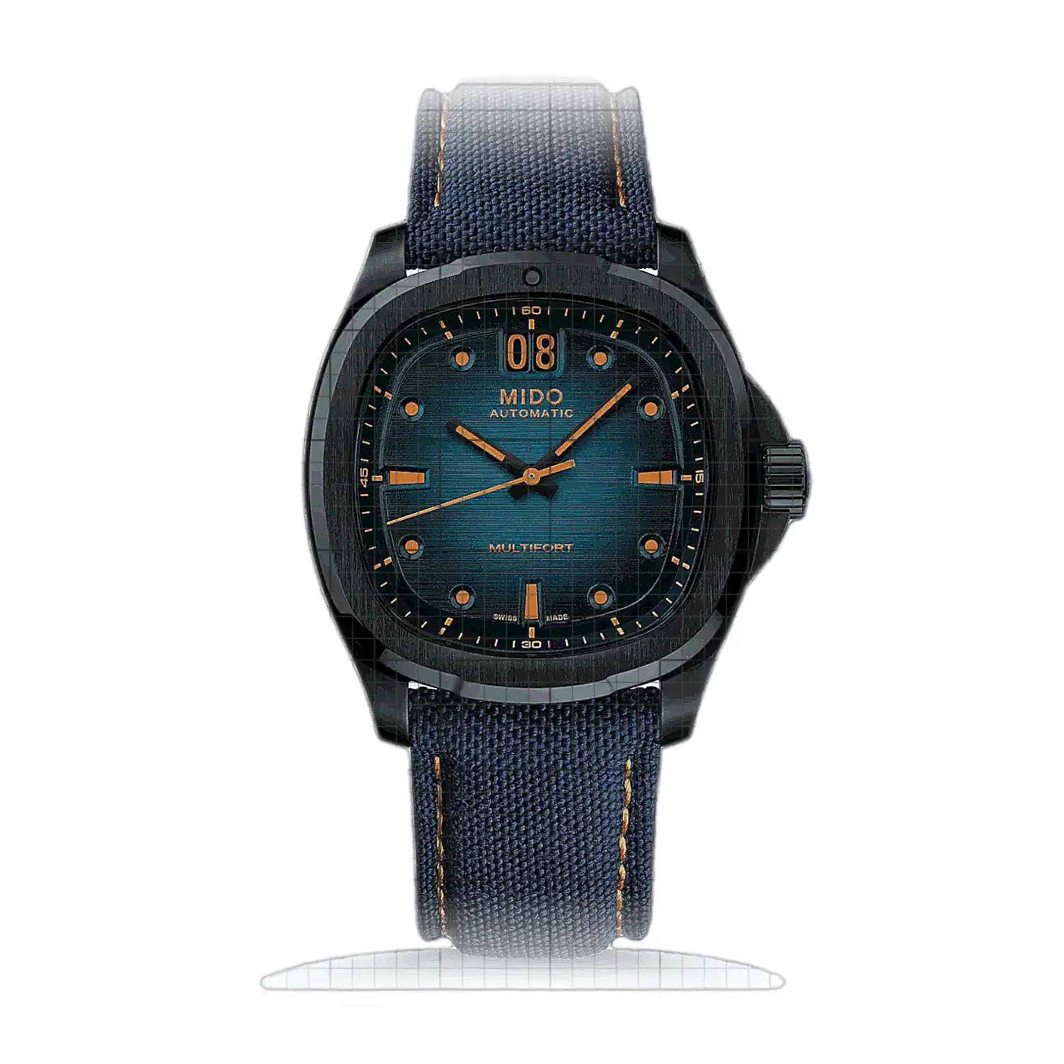 Mido Multifort TV Big Date M049.526.37.041.00 Turquoise Dial Stainless steel 40mm Watch