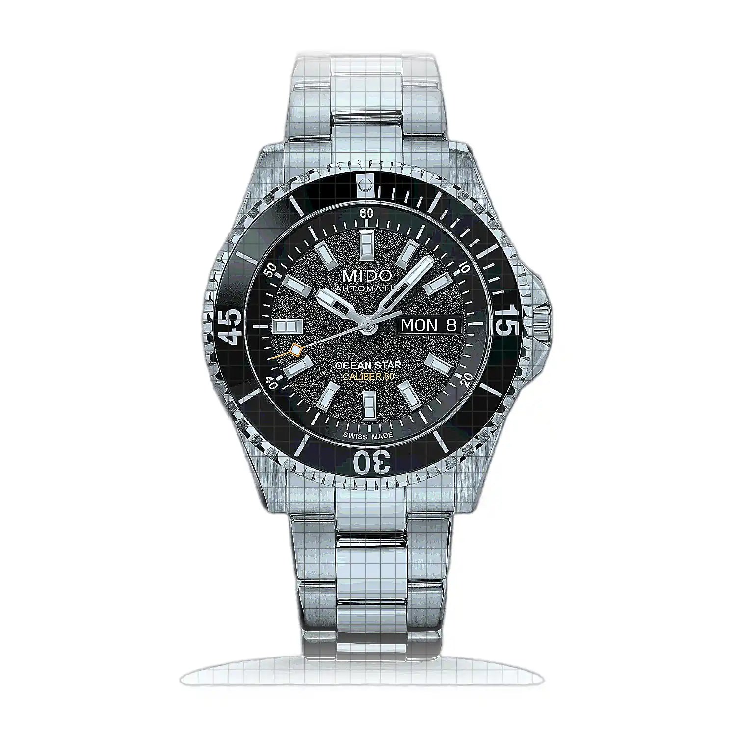 Mido Ocean Star 200 M026.930.11.051.00 Black Dial Stainless steel 41mm Watch