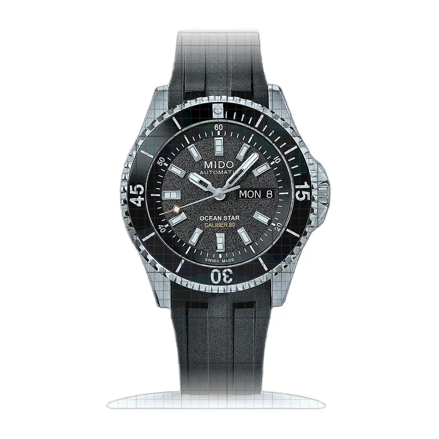 Mido Ocean Star 200 M026.930.17.051.00 Black Dial Stainless steel 41mm Watch