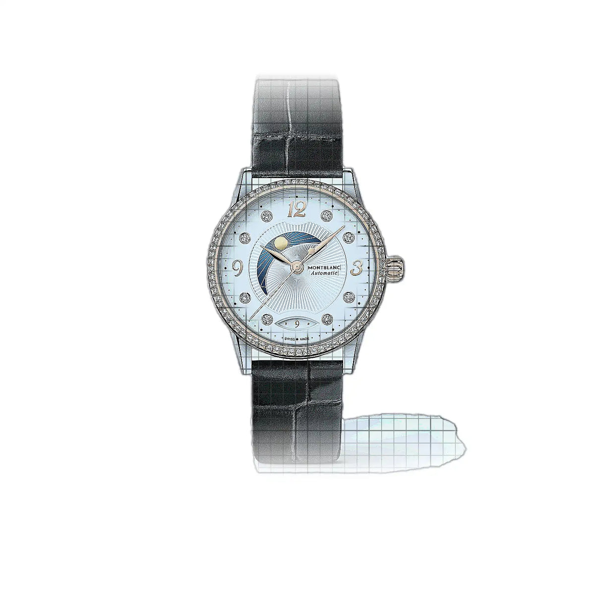 Montblanc Bohème MB127357 Silver Dial Rose gold, Stainless steel 34mm Watch