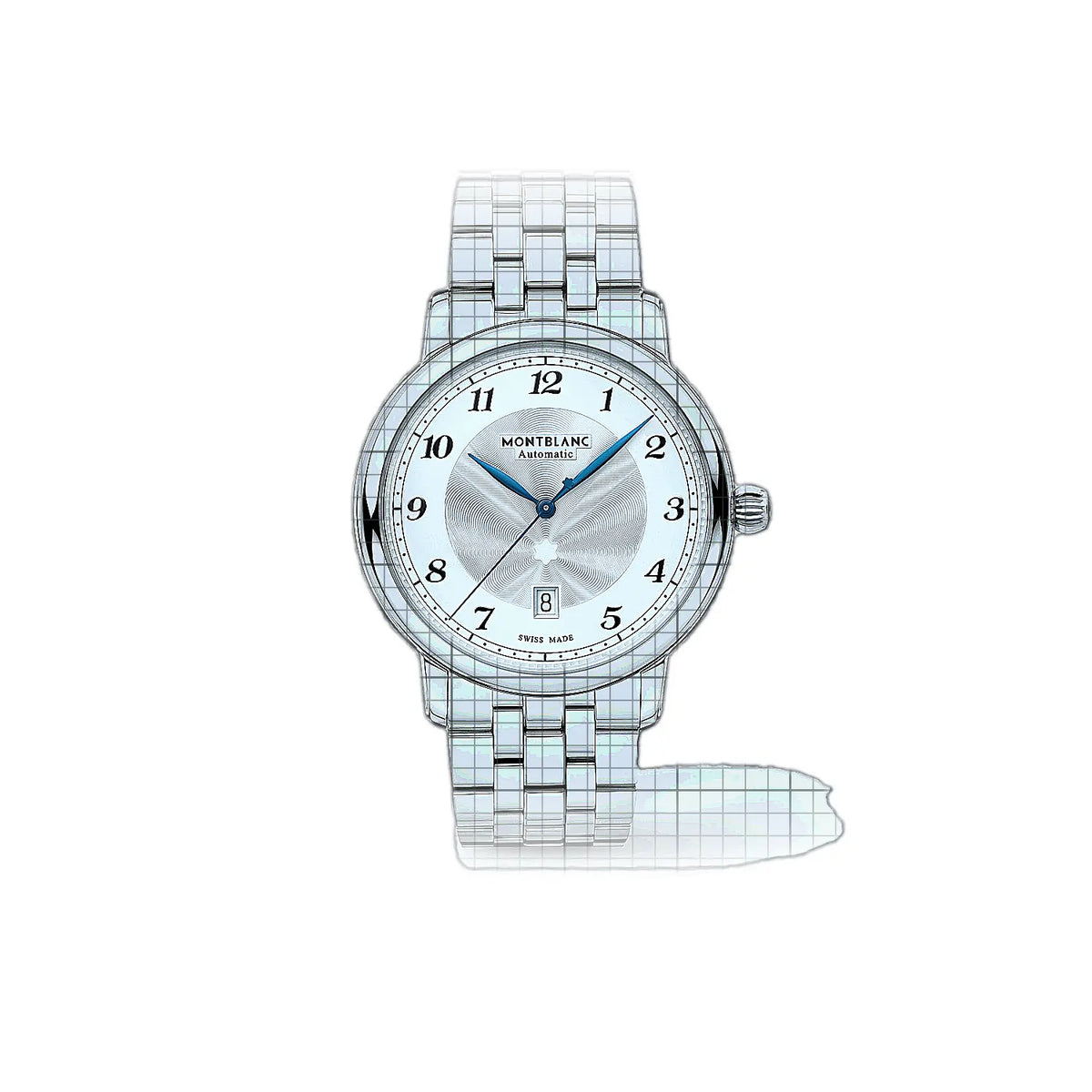 Montblanc Star Legacy MB117324 Horloge met zilveren wijzerplaat, roestvrij staal, 42 mm