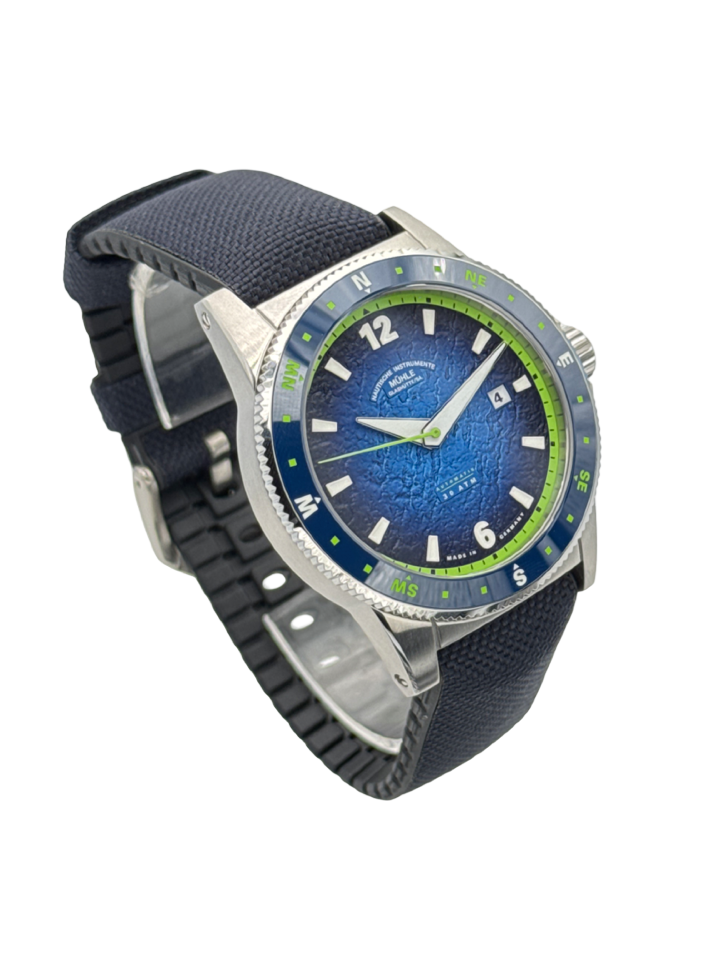 Mühle Glashütte Sportivo Kompass Automatik Blau 43 mm