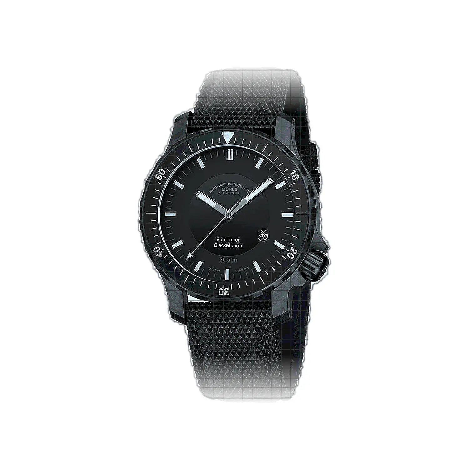 Mühle Glashütte Sea-Timer BlackMotion 44mm Black