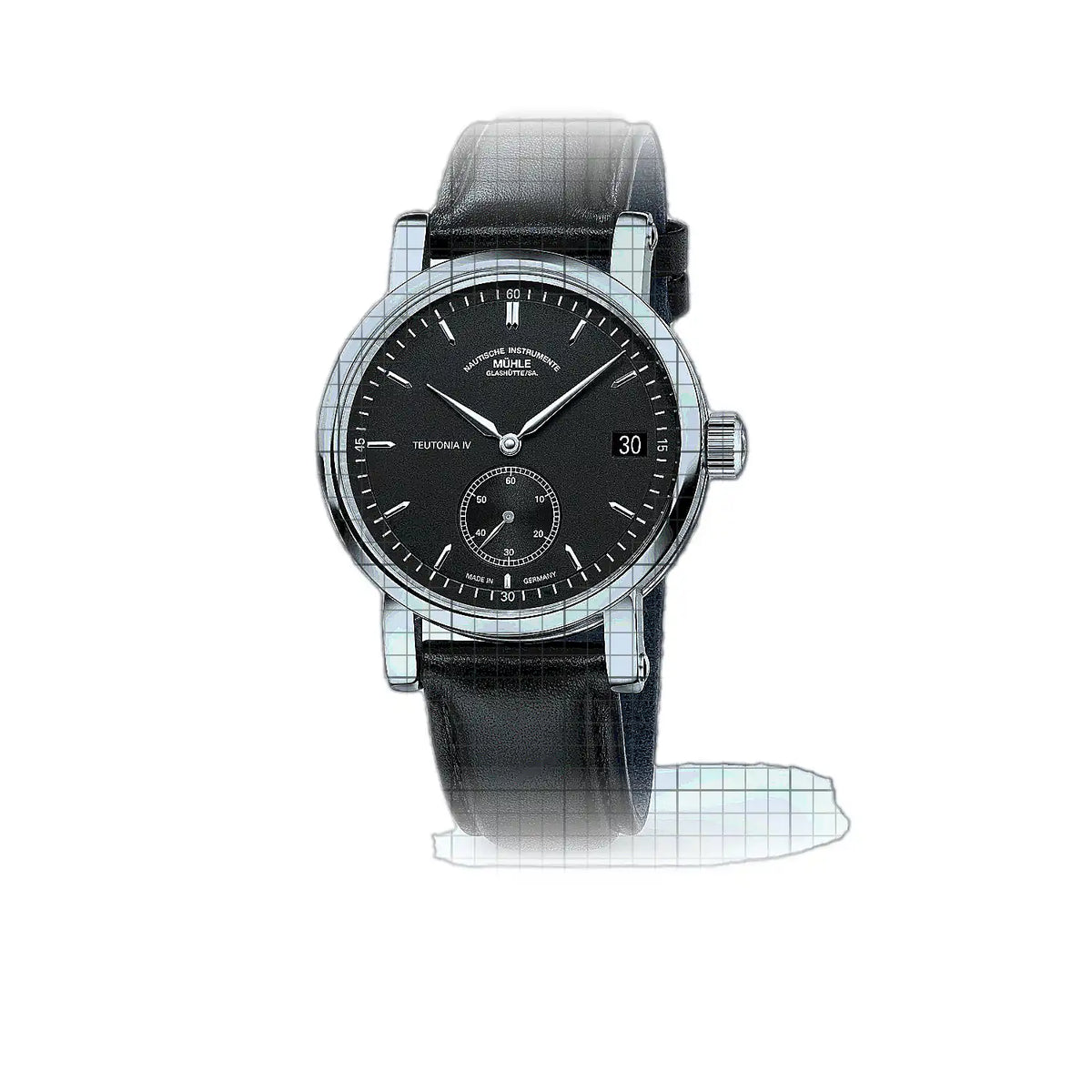 Mühle Glashütte Teutonia M1-44-43-200-LB Black Dial Stainless steel 41mm Watch