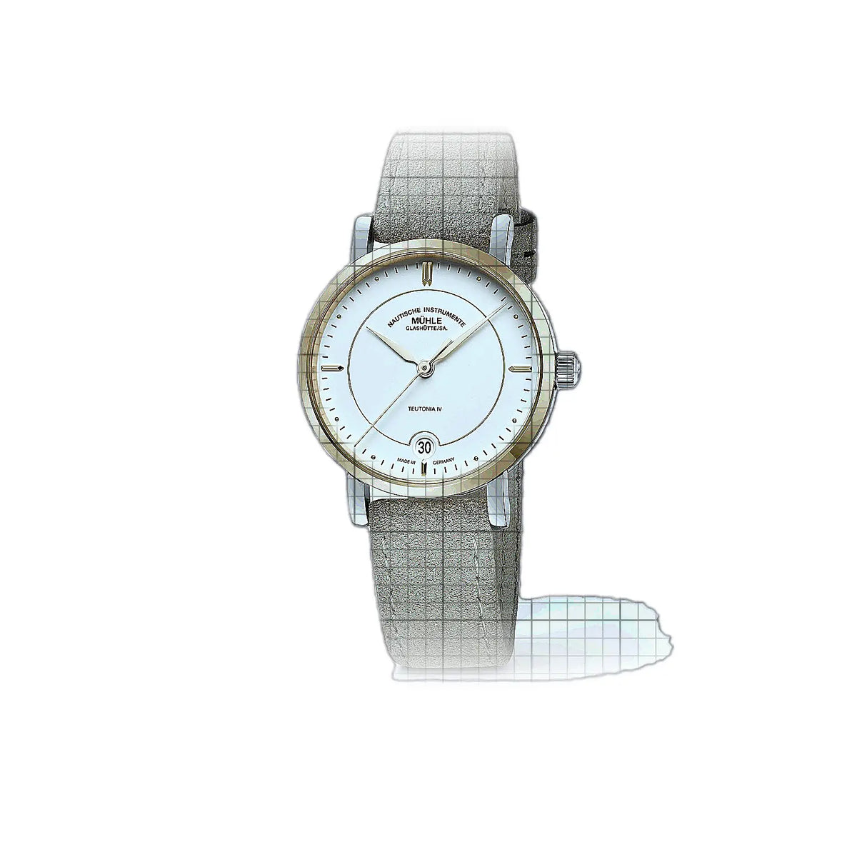 Mühle Glashütte Teutonia M1-44-51-200-LB-V-VII White Dial Stainless steel 34mm Watch