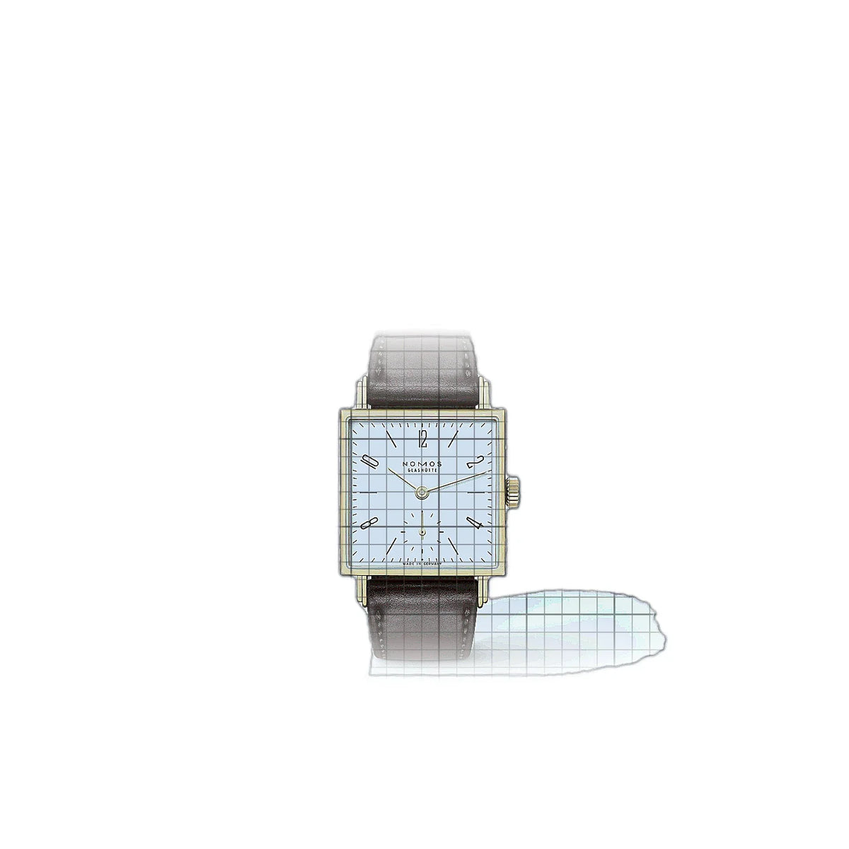 NOMOS Glashütte Tetra 419 White Dial Yellow gold 30mm Watch