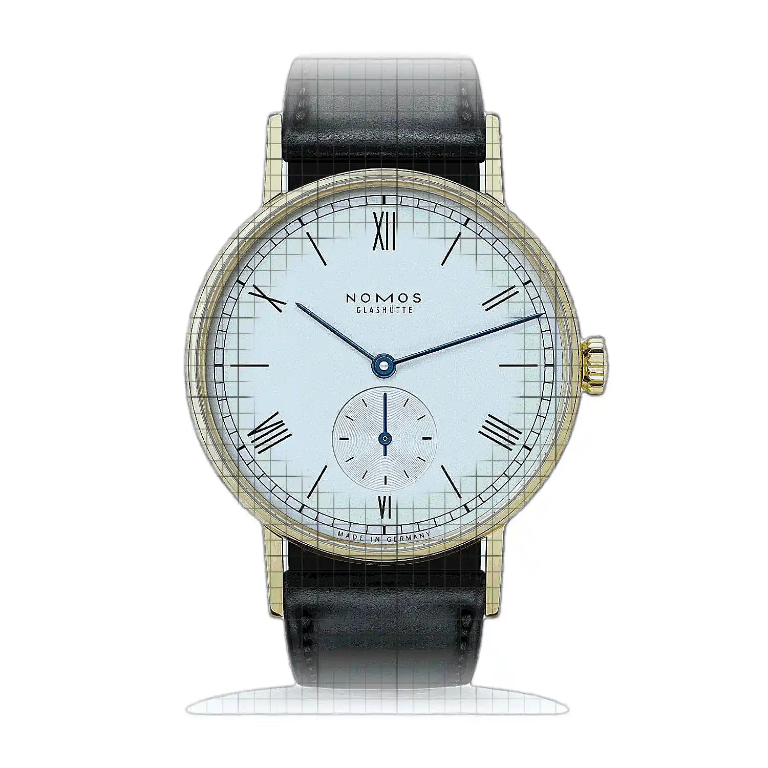 Nomos Glashutte Ludwig Gold 211.GOB White Dial Gold 35mm Watch
