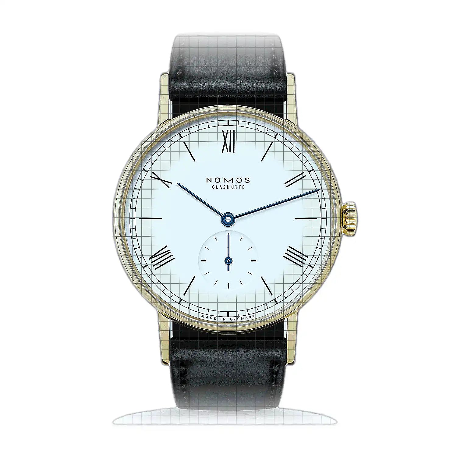 Nomos Glashutte Ludwig Gold 215 White Dial Gold 35mm Watch